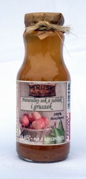 TRUSK Naturalny tłoczony sok z jabłek i gruszki 230 ml